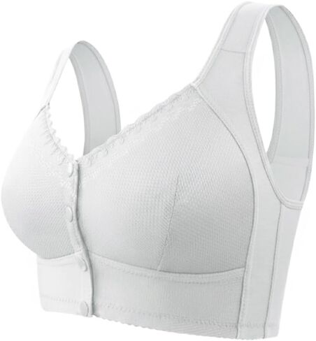 Bras for Women No Underwire Comfortable Full Coverage Front Closure Bralettes Wireless Wirefree Everyday Bras in Saudi Arabia