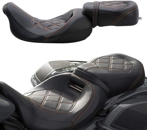 مقعد راكب الركاب ذو المظهر المنخفض مناسب لدراجات Harley Davidson Touring Road King Ultra CVO Limited Street Glide Road Glide موديلات 2009-2023 in Saudi Arabia