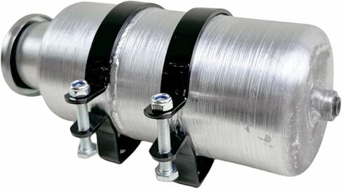 JSD 0.38 Gallon 4"x8" Vertical Aluminum Round Small Gas Tank Fuel Cell Tank 1/4" NPT Outlet go kart in Saudi Arabia