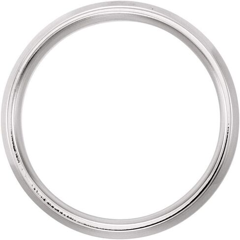 Sonia Jewels Tarnish Resistant Solid 925 Sterling Silver 7mm Beveled Edge Comfort Fit Wedding Band Ring Mens Heavy Thick Classic Plain Traditional - Size 11 in Saudi Arabia