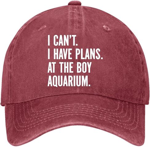 I Can’t I Have Plans at The Boy-Aquarium. Hat for Womens Classic Washed in Saudi Arabia