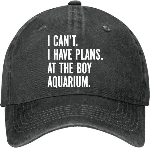 I Can’t I Have Plans at The Boy-Aquarium. Hat for Womens Classic Washed in Saudi Arabia