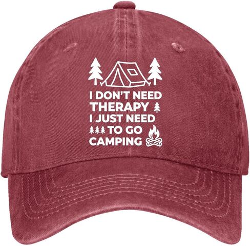 I Don't Need Therapy-I just Need to go Camping Hat for Womens Soft Washed in Saudi Arabia
