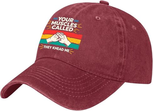 Your Muscles Calleds They Knead Me Hats for Men Trendy Washed Distressed in Saudi Arabia