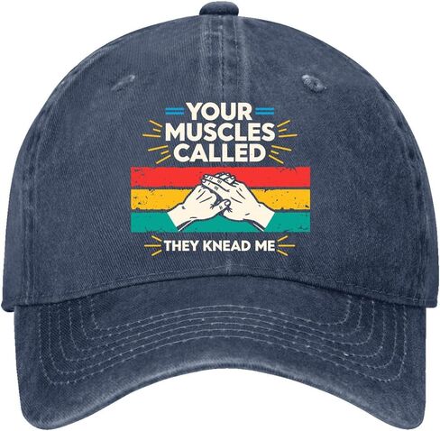 Your Muscles Calleds They Knead Me Hats for Men Trendy Washed Distressed in Saudi Arabia