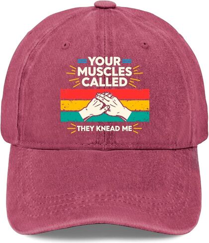Your Muscles Calleds They Knead Me Hats for Men Trendy Washed Distressed in Saudi Arabia