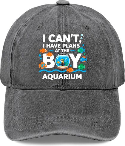I Can’t I Have Plans at The Boy-Aquarium Hat for Women Aesthetic Washed in Saudi Arabia