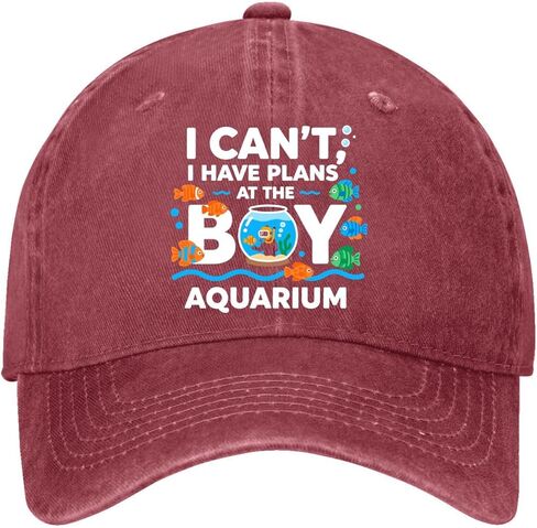 I Can’t I Have Plans at The Boy-Aquarium Hat for Women Aesthetic Washed in Saudi Arabia