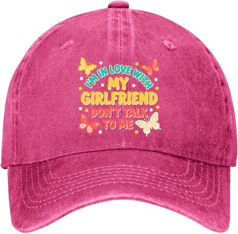 I am in Loves with My-Girlfriend Hats for Womens Cool Washed Distressed in Saudi Arabia