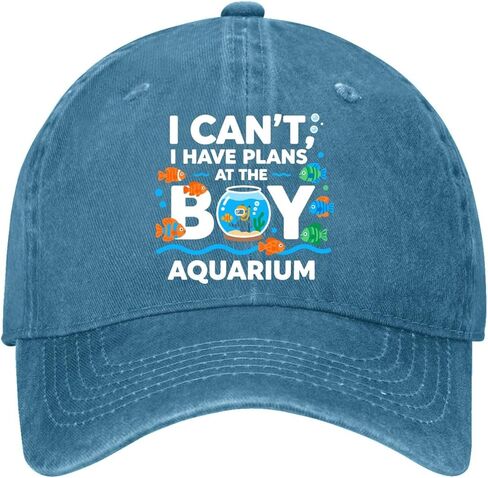 I Can’t I Have Plans at The Boy-Aquarium Hat for Women Aesthetic Washed in Saudi Arabia