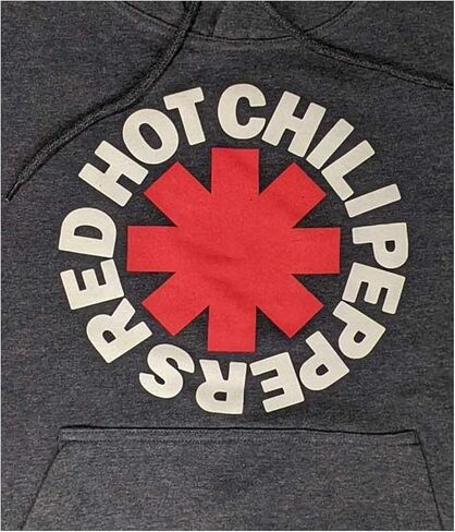 Rage Against The Machine Red Hot Chili Peppers Hoodie Classic Asterisk Official Unisex Charcoal Pullover Size S in Saudi Arabia