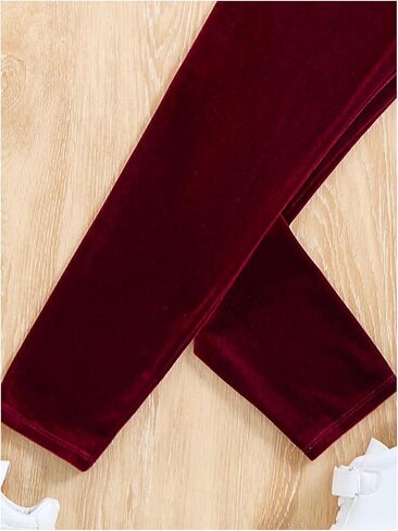 Girl's 2 Piece Outfits Velvet Letter Embossed Hoodie Leggings Pants Casual Matching Sets in Saudi Arabia