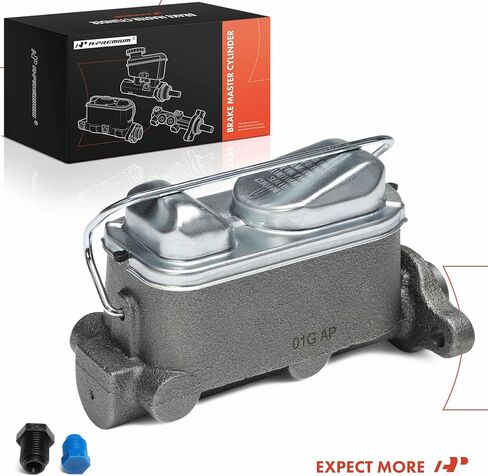 A-Premium Brake Master Cylinder with Reservoir and Cap Compatible with Ford and Mercury Vehicles - Mustang 1979-1982, Fairmont 1978-1981, Granada 1981, Thunderbird 1980-1981, Capri, Cougar, Zephyr in Saudi Arabia