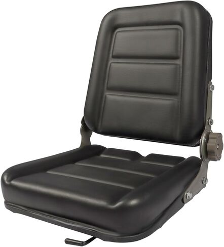 Universal Tractor Seat with Adjustable Backrest and Slide Compatible with Forklifts Excavators Golf Carts Dozers Lawn Mower in Kuwait