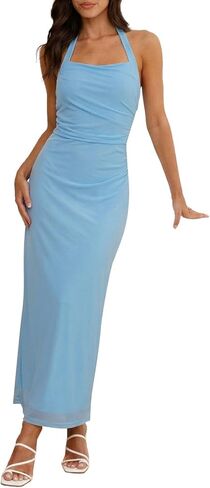 فستان Naggoo النسائي الأنيق بدون أكمام طويل للحفلات الرسمية للسهرة in Kuwait