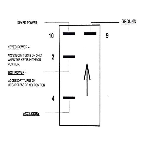 Rear Light On/Off Dash Switch for Polaris Ranger 1000/XP 1000 2018-2025, 20A 12V Direct Replacement in Kuwait