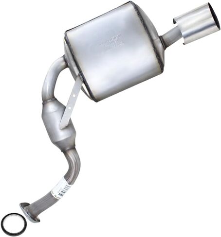 Northeastern Exhaust | Stainless Steel Rear Passenger Side Exhaust Muffler Compatible for Nissan Maxima 2009-2014 2016-2019 3.5L | Automotive Replacement Part | Free Gasket Included in Saudi Arabia