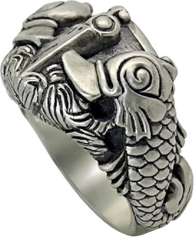 US Navy Submarine Dolphins Men’s Ring – Sterling Silver 925 Handcrafted in Kuwait