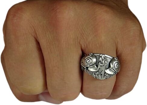 US Navy Submarine Dolphins Men’s Ring – Sterling Silver 925 Handcrafted in Kuwait