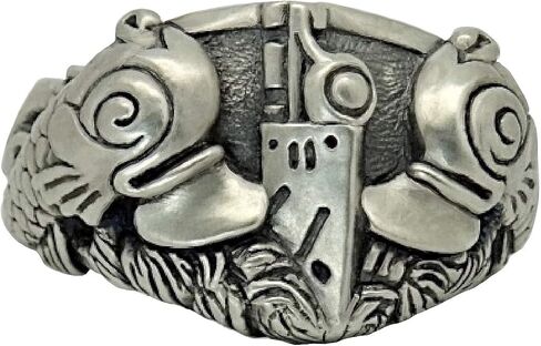 US Navy Submarine Dolphins Men’s Ring – Sterling Silver 925 Handcrafted in Kuwait