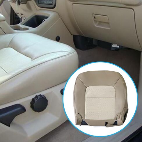 أغطية مقاعد جلدية مثقوبة بديلة للسائق والراكب من الأسفل والأعلى، متوافقة مع Ford Expedition 2003 2004 2005 2006 in Saudi Arabia