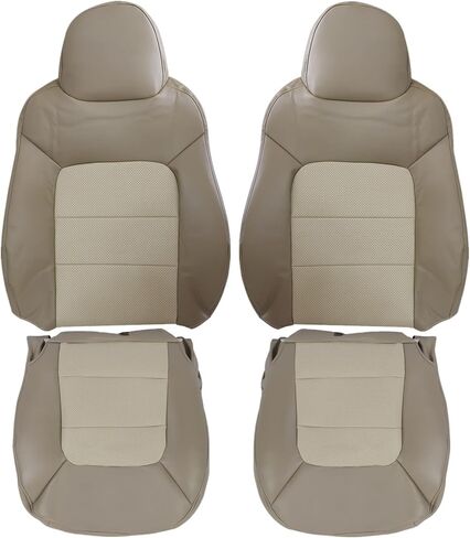 أغطية مقاعد جلدية مثقوبة بديلة للسائق والراكب من الأسفل والأعلى، متوافقة مع Ford Expedition 2003 2004 2005 2006 in Saudi Arabia