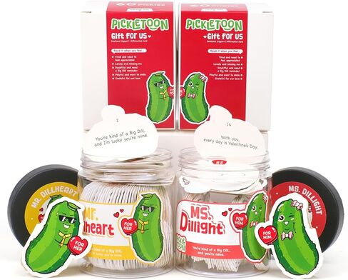 Emotional Support Positive Pickle Jar (POSI PICKLE) Read This When Affirmation Jar, 60 Daily Encouragement Cards, Funny Decorative Gift, Mental Health & Self Care Gifts for Women, Stocking Stuffers in Saudi Arabia