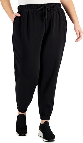 Ideology ID Plus Size Solid Fleece Jogger Pants in Saudi Arabia