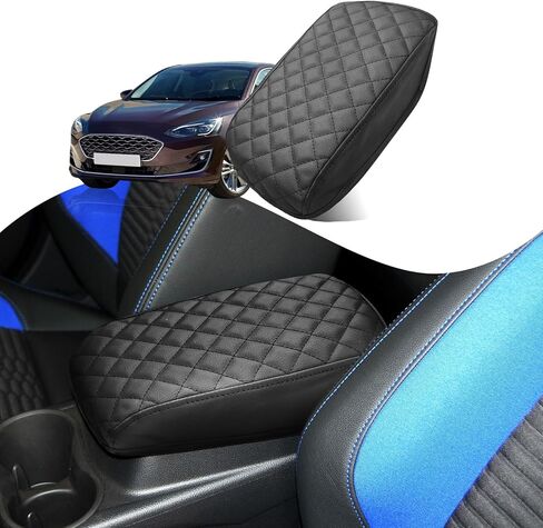 غطاء وحدة التحكم المركزية متوافق مع Ford Focus 2012-2014 غطاء وسادة صندوق مسند الذراع الجلدي وسادة وحدة التحكم الوسطى in Saudi Arabia
