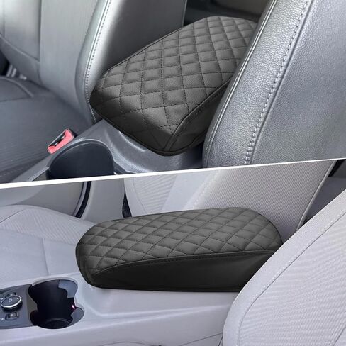 غطاء وحدة التحكم المركزية متوافق مع Ford Focus 2012-2014 غطاء وسادة صندوق مسند الذراع الجلدي وسادة وحدة التحكم الوسطى in Saudi Arabia