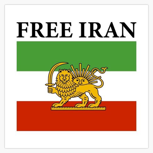 Magnet Free Iran Protests Mahsa Amini Magnetic Vinyl Sticker Decal 5" in Saudi Arabia