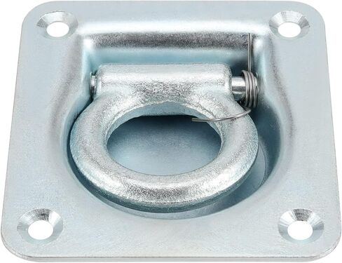 JOIKIT 6 Pack Recessed D-Ring Tie Down Anchors, Heavy Duty Galvanized Steel Flush Mount D-Rings, 6000 lbs Capacity, Recessed Pan Fitting D-Rings for Truck, Trailer, Deliveries in Saudi Arabia