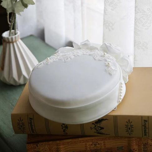 قبعات الكنيسة للنساء، قطع زينة بيضاء للحفلات، قبعة زفاف مزينة بزهرة الساتان والدانتيل 2025 in Kuwait