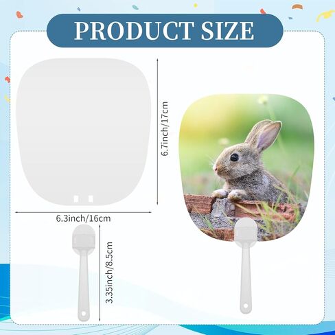 30 جهاز كمبيوتر شخصي من مراوح التسامي المحمولة، مراوح الكنيسة المحمولة مجموعة مزدوجة من جانب مروحة التسامي مجداف الفراغات DIY التسامي مروحة فارغة لضيوف حفلات الزفاف في الكنيسة in Kuwait