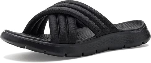 صندل Go Walk Flex للسيدات من Skechers مع شريط منتفخ بشريط متقاطع in Kuwait