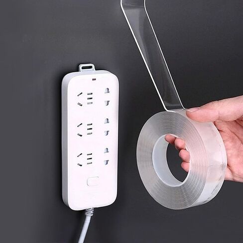 Double Sided Tape 3.3FT 2in Heavy Duty Clear Nano Removable Tape Strong Adhesive Mounting Tape for Poster Carpet Household (0.5mm,2cm,1m) in Saudi Arabia