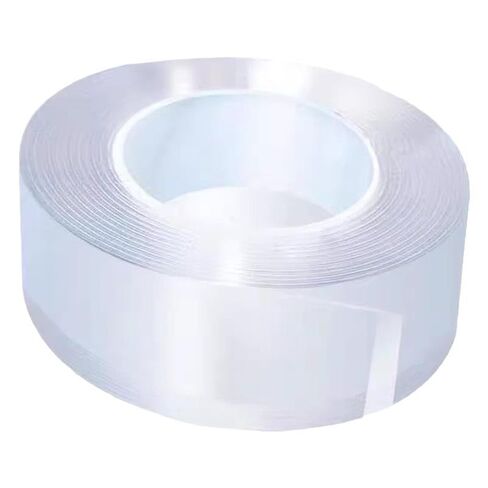 Double Sided Tape 3.3FT 2in Heavy Duty Clear Nano Removable Tape Strong Adhesive Mounting Tape for Poster Carpet Household (0.5mm,2cm,1m) in Saudi Arabia