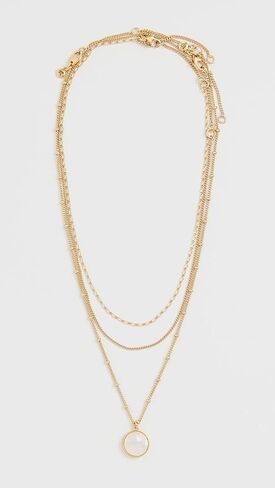 Madewell Women's Three-Pack Mother of Pearl Necklace Set in Saudi Arabia