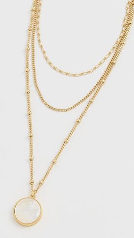 Madewell Women's Three-Pack Mother of Pearl Necklace Set in Saudi Arabia
