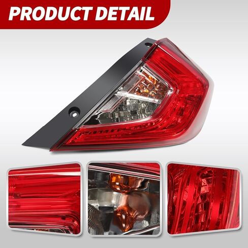 مجموعة ضوء الذيل الخارجي مع لمبة متوافقة مع سيفيك سيدان ذات 4 أبواب 2016-2020 جانب الركاب HO2805110 33500TBAA01 in Kuwait
