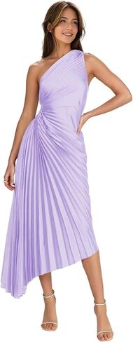 One Shoulder Satin Evening Gown Corset Pleated Formal Part Dress Long for Women DIN002 in Saudi Arabia
