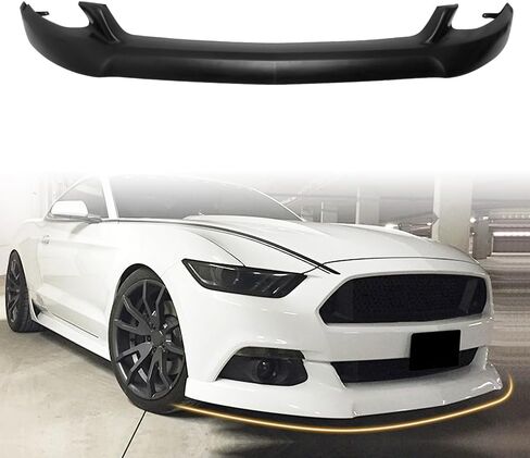 جناح ممتص الصدمات الأمامي، متوافق مع 2015-2017 Ford Mustang (غير مناسب GT350)، واقي ذقن أمامي غير مطلي من البولي يوريثان in Saudi Arabia