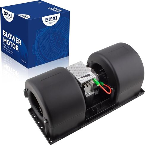 BOXI Blower Motor Assembly Fits for Dual Wheel 12 V with 3 Speed Resistor / 4-Pin/Replaces 006-A39-22 K338108 30002227 006A3922 in Saudi Arabia