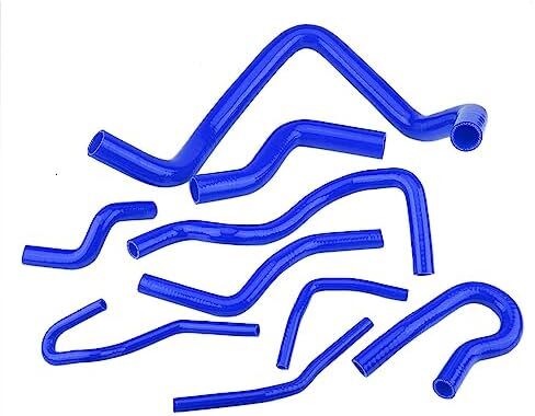 9pcs Silicone Radiator Hose Kit, Water Resistant, High Temp Resistance, for D15 D16 SOHC EG EK 1992-2000 (Red) in Saudi Arabia