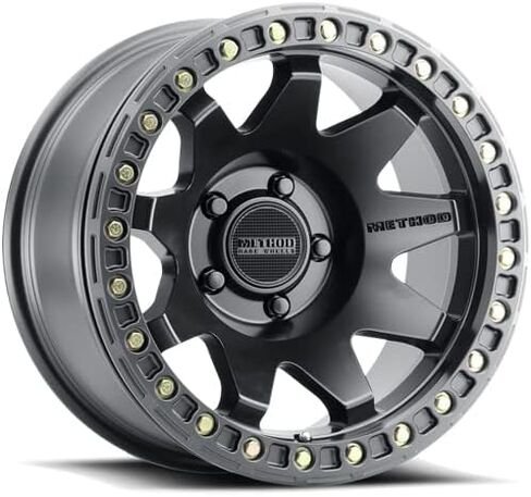 Method Race Wheels MR108, 17x9, 44mm Offset, 5x5, 71.5mm Centerbore, Matte Black, w/BH-H24125-38, MR10879050544B in Saudi Arabia