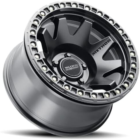 Method Race Wheels MR108, 17x9, 44mm Offset, 5x5, 71.5mm Centerbore, Matte Black, w/BH-H24125-38, MR10879050544B in Saudi Arabia