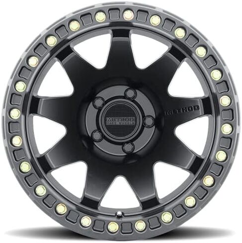 Method Race Wheels MR108, 17x9, 44mm Offset, 5x5, 71.5mm Centerbore, Matte Black, w/BH-H24125-38, MR10879050544B in Saudi Arabia