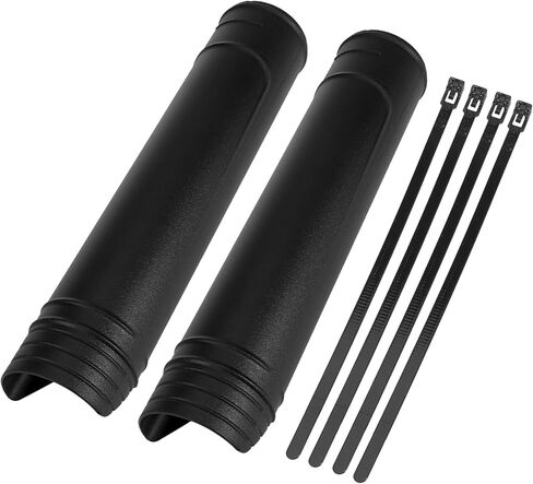 Pair Black Universal Front Fork Boots Shock Absorber Covers Protector ABS Dust Guard for Motorcycle Auto Replacement Parts in Saudi Arabia