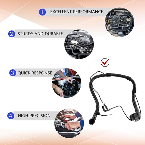 طقم خرطوم صمام PCV، أنبوب خرطوم صمام تهوية كرنك إيجابي، أنابيب صمامات PCV مع استبدال الصمامات الالتفافية 25193343 46829 55568267 لمحركات تشيفي كروز سونيك تراكس بويك إنكور 1.4 لتر in Saudi Arabia