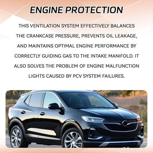 طقم خرطوم صمام PCV، أنبوب خرطوم صمام تهوية كرنك إيجابي، أنابيب صمامات PCV مع استبدال الصمامات الالتفافية 25193343 46829 55568267 لمحركات تشيفي كروز سونيك تراكس بويك إنكور 1.4 لتر in Saudi Arabia